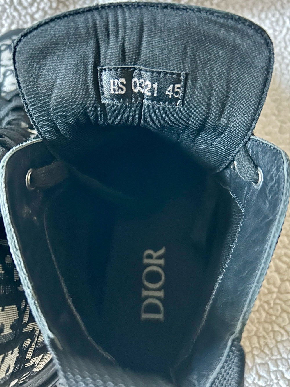Dior Men’s Diorizon Black and White Monogram Ankle Boots - Size 11, EU 45 - Picture 6 of 10